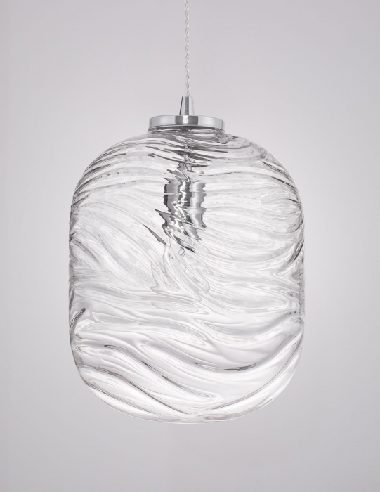 Lustra sticla transparenta/galbena Caden 24,5x33 cm, design retro, 9988247 - Novaluce [8]