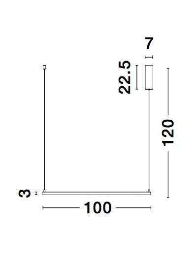Lustra suspendata patrata dimabila Linus 100x100 cm alba/neagra, iluminare LED, design minimalist, 9990731 - Novaluce [7]