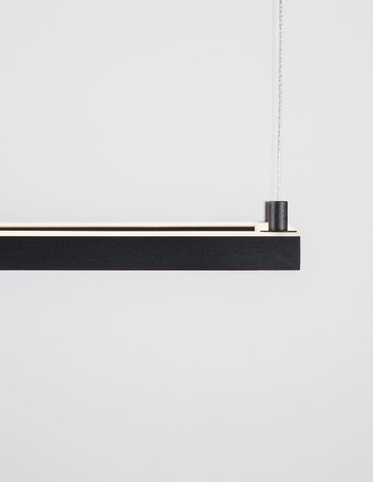 Lustra suspendata patrata dimabila Linus 50x50 cm alba/neagra, iluminare LED, design minimalist, 9990736 - Novaluce [6]