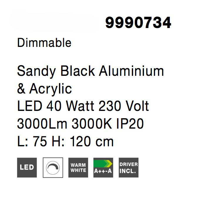 Lustra suspendata patrata dimabila Linus 75x75 cm alba/neagra, iluminare LED, design minimalist, 9990733 - Novaluce [15]