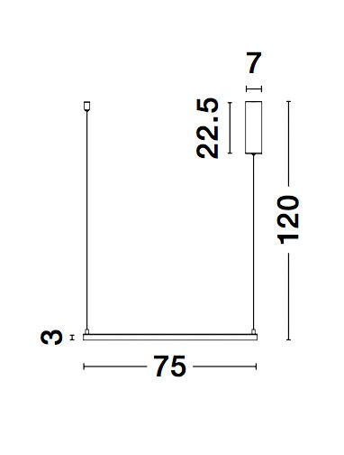Lustra suspendata patrata dimabila Linus 75x75 cm alba/neagra, iluminare LED, design minimalist, 9990733 - Novaluce [5]