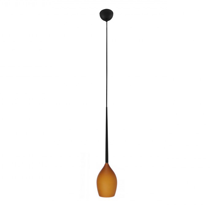Lustra suspendata pe cablu tip pendul Garnet Ø 13x21 cm, diverse culori, detaliu metalic negru, AZ 1221 - Azzardo [2]