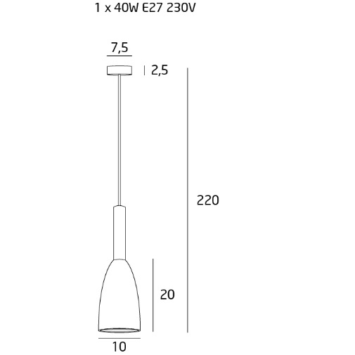 Lustra tip pendul Ankit Ø 10 cm metal/lemn, inaltime reglabila, P0146 - Maxlight [2]