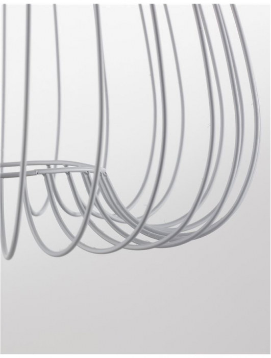 Lustra tip pendul gri Delfi, din metal, Ø 32 cm, inaltime reglabila, 9402573 - Novaluce [5]