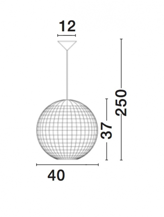 ​​​​​​​Lustra tip pendul premium Komo, din fibra naturala, Ø 40/50,5 cm, inaltime reglabila, 9587121 - Novaluce [13]