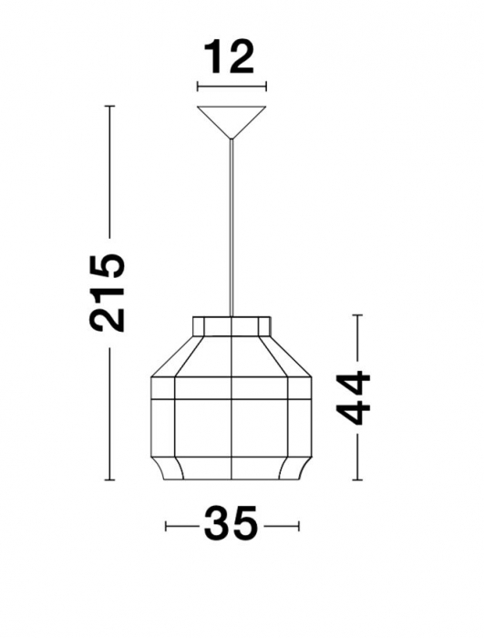 ​​​​​​​Lustra tip pendul premium Simisa, din ratan, Ø 35 cm, inaltime reglabila, 9858659 - Novaluce [6]