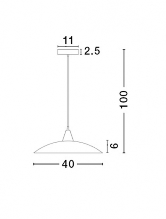 Lustra tip pendul rotunda alb-argintiu Tropi, Ø 40 cm, din sticla, inaltime reglabila, 6302361 - Novaluce [3]