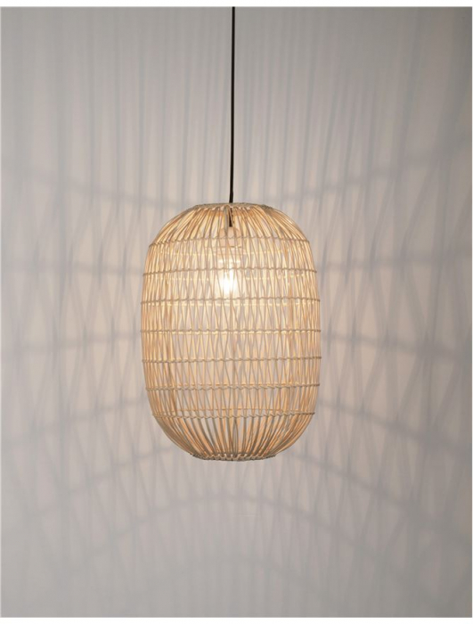 Lustra tip pendul Vedrana din ratan Ø 30 cm, inaltime reglabila, 9586766 - Novaluce [8]