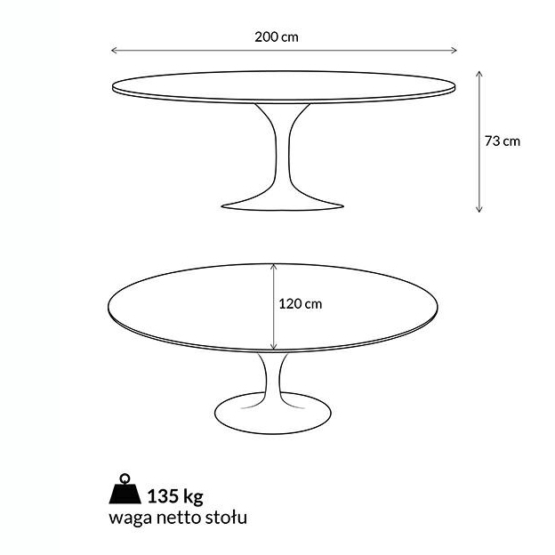 Masa alba extravaganta Leone 200x120 cm, blat alb marmura italiana Arabescato/picior central alb lucios, RT-335V.ARABESCATO - King [6]