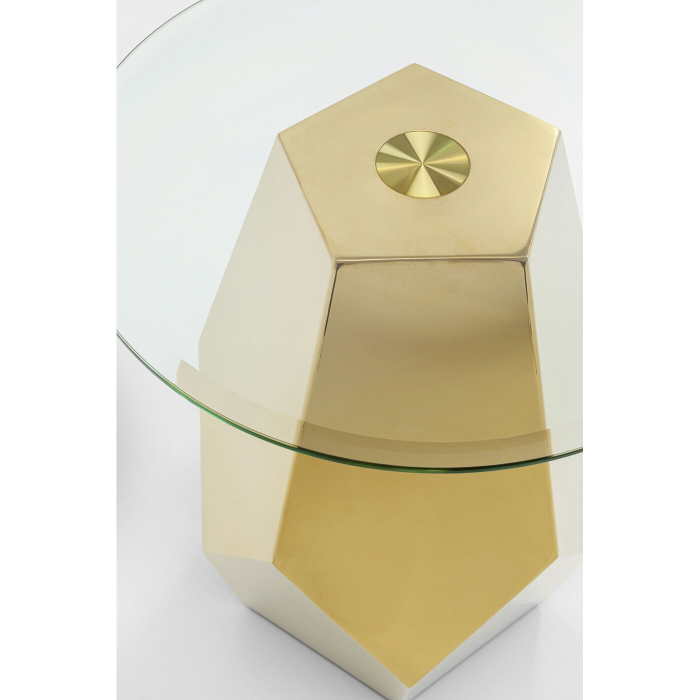 Masă Auxiliară Ricchezza 45x45x53 cm, Auriu - Kare Design [3]