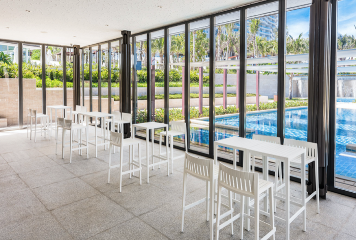 Masa bar exterior Spritz 50x50x100 cm, polipropilena, diverse culori, 56018 W - Vondom [7]