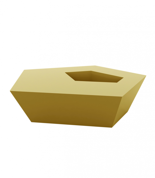 Masa cafea iluminare LED Faz 105x85x32 cm, design modern geometric cu loc frapiera, 54007 - Vondom [21]
