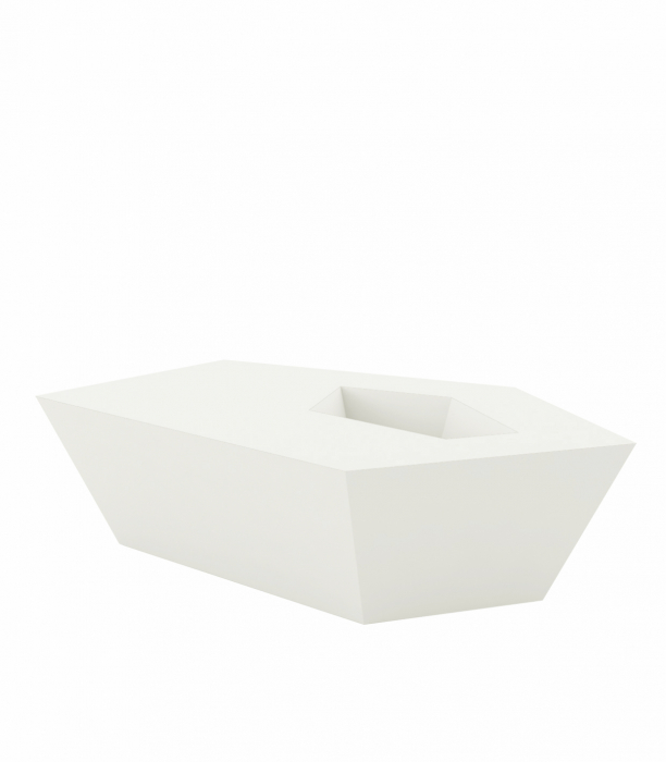 Masa cafea iluminare LED Faz 105x85x32 cm, design modern geometric cu loc frapiera, 54007 - Vondom [7]