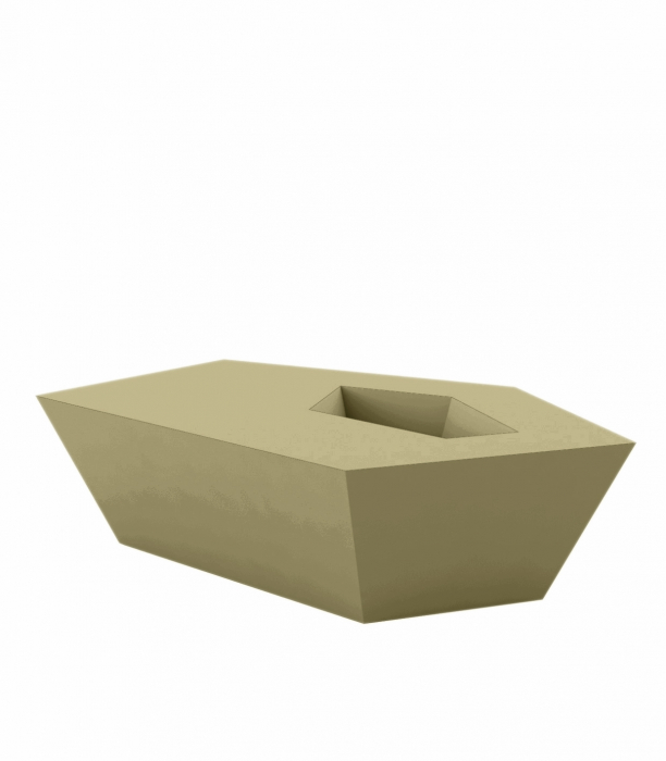 Masa cafea iluminare LED Faz 105x85x32 cm, design modern geometric cu loc frapiera, 54007 - Vondom [8]
