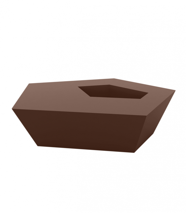Masa cafea iluminare LED Faz 105x85x32 cm, design modern geometric cu loc frapiera, 54007 - Vondom [20]