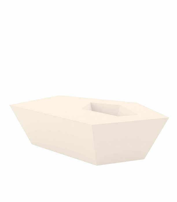 Masa cafea iluminare LED Faz 105x85x32 cm, design modern geometric cu loc frapiera, 54007 - Vondom [6]