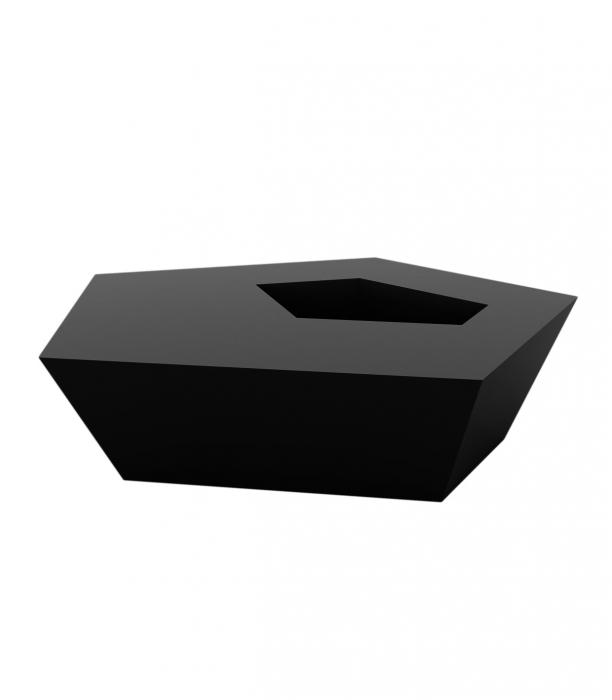 Masa cafea iluminare LED Faz 105x85x32 cm, design modern geometric cu loc frapiera, 54007 - Vondom [26]