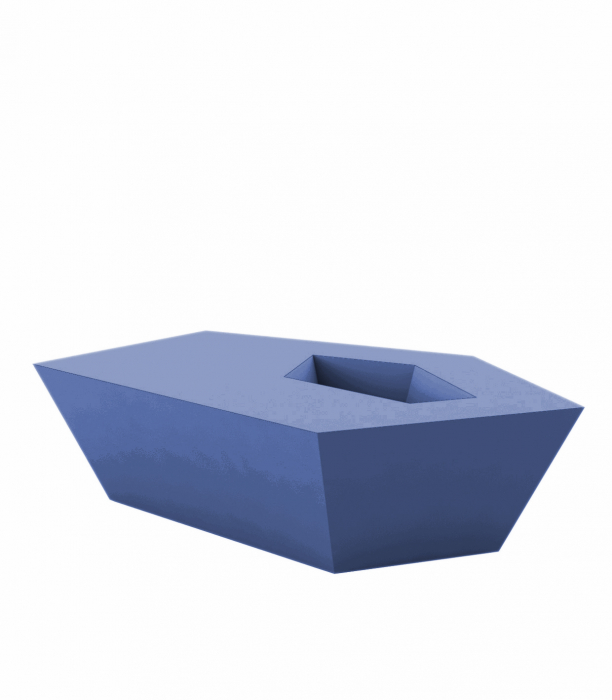 Masa cafea iluminare LED Faz 105x85x32 cm, design modern geometric cu loc frapiera, 54007 - Vondom [10]
