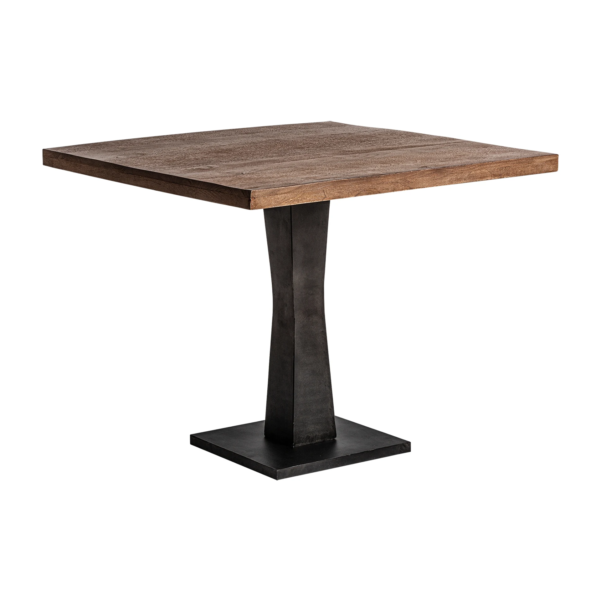 Masa de Bar din Fier si Lemn de Mango, Maro, 90x90x76 cm - VicalHome 33183 [5]