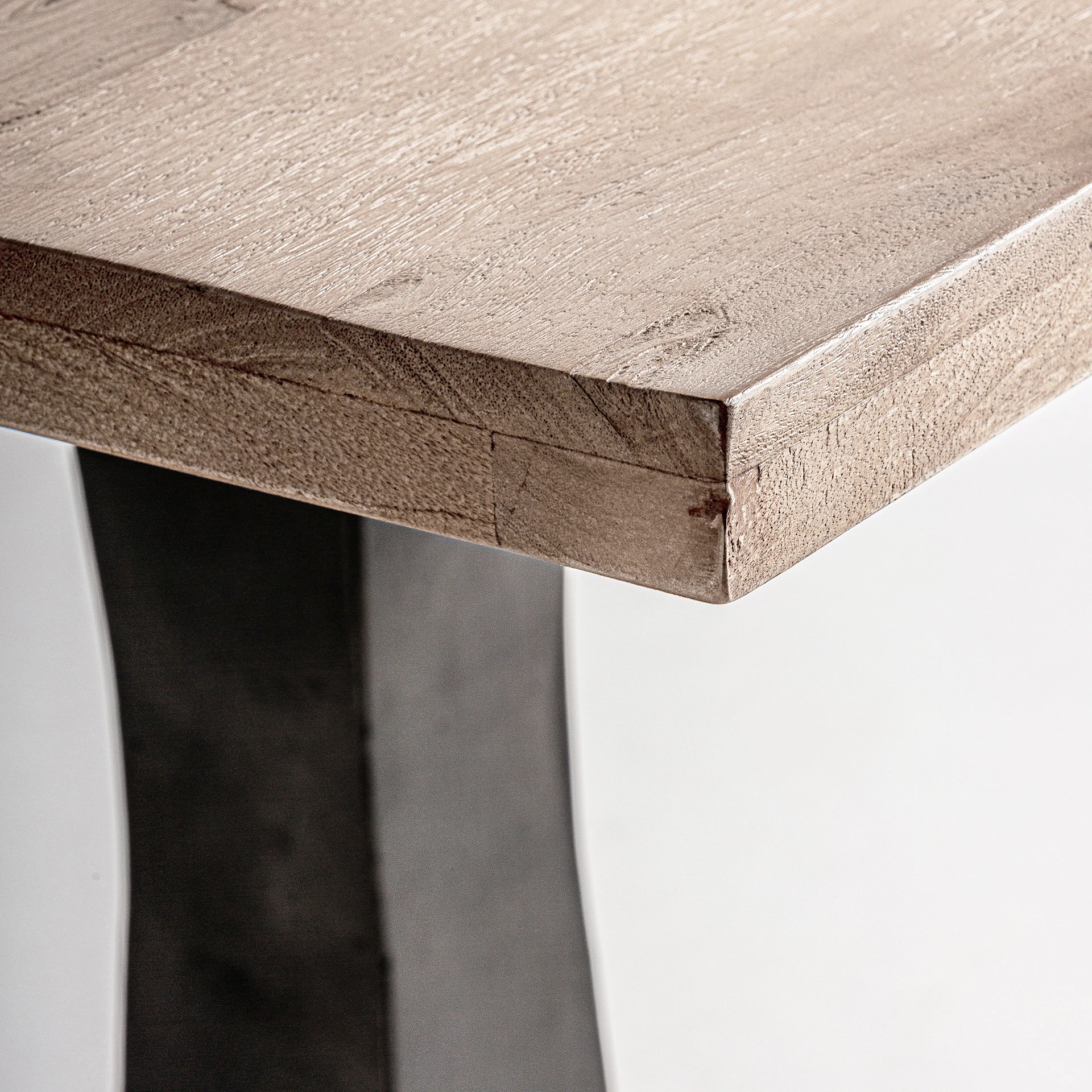 Masa de Bar din Fier si Lemn de Mango, Negru, 70x70x76 cm, Stil Industrial - VicalHome 33182 [9]