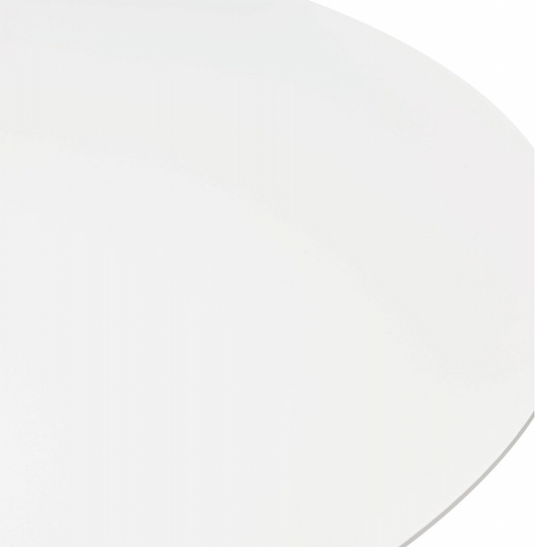 Masa rotunda alba Buro 120 cm MDF alb / picior alb otel, design minimalist, DT00450WH - Kokoon [4]