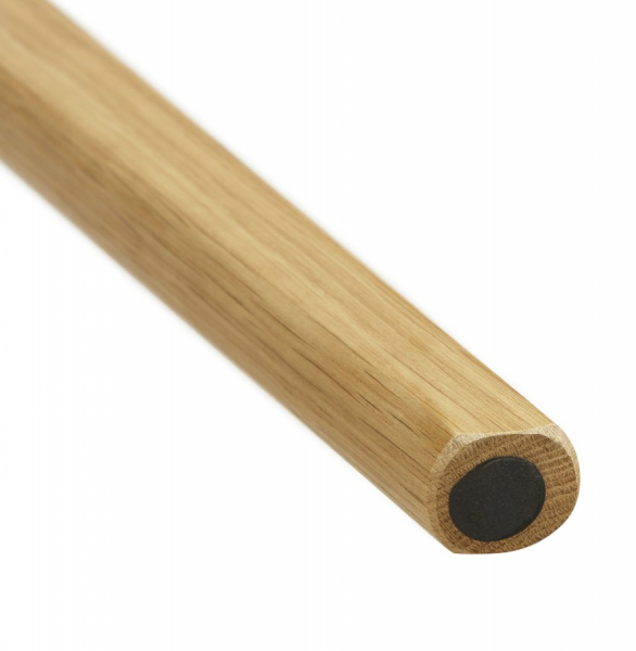 Masa rotunda dining Camden 120 cm stil scandinav, MDF alb mat / picioare stejar masiv, DT00420WH - Kokoon [9]