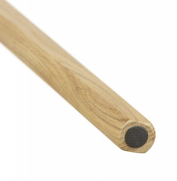 Masa dining Crush 160x90 cm stil scandinav MDF alb mat / picioare lemn stejar, DT00410WH - Kokoon [10]