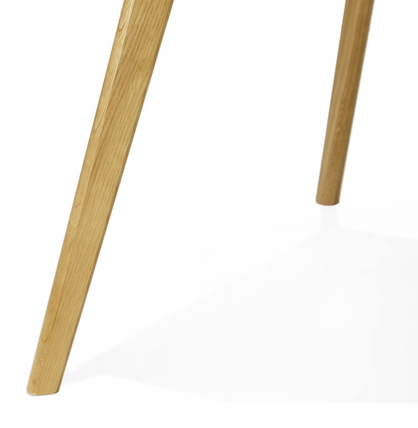Masa dining Crush 160x90 cm stil scandinav MDF alb mat / picioare lemn stejar, DT00410WH - Kokoon [9]