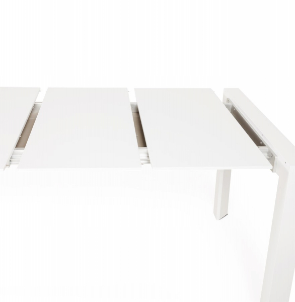 Masa extensibila alba Enkel 190-270x95 cm, MDF alb mat / picioare albe otel, DT00230WH - Kokoon [11]