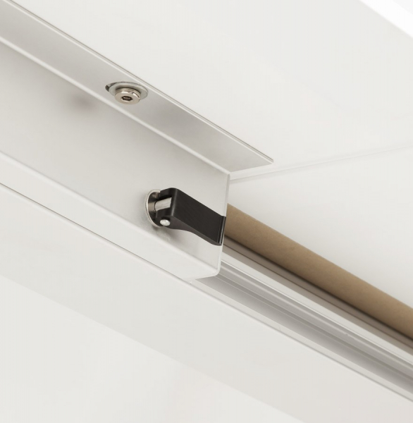 Masa extensibila alba Enkel 190-270x95 cm, MDF alb mat / picioare albe otel, DT00230WH - Kokoon [12]