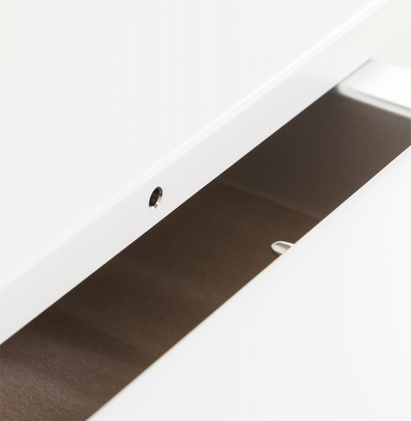 Masa extensibila alba Enkel 190-270x95 cm, MDF alb mat / picioare albe otel, DT00230WH - Kokoon [7]