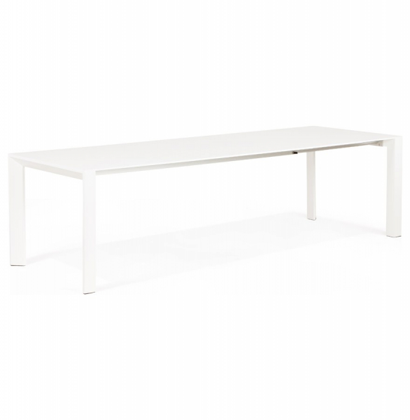 Masa extensibila alba Enkel 190-270x95 cm, MDF alb mat / picioare albe otel, DT00230WH - Kokoon [4]