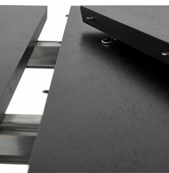 Masa extensibila Saija 170-270x100 cm MDF negru / otel, DT00580BL - Kokoon [6]