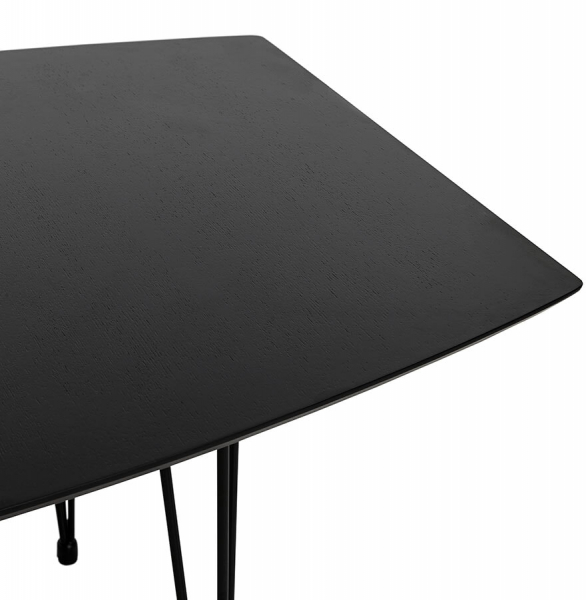 Masa extensibila Saija 170-270x100 cm MDF negru / otel, DT00580BL - Kokoon [4]