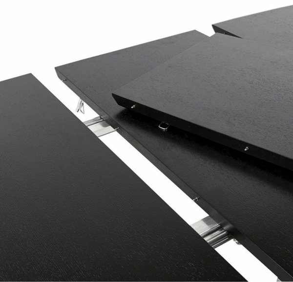 Masa extensibila Saija 170-270x100 cm MDF negru / otel, DT00580BL - Kokoon [3]