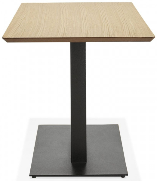Masa dining/birou Hugo 150x70 cm MDF lemn natur stil industrial, picioare negre otel, DT00810NA - Kokoon [2]