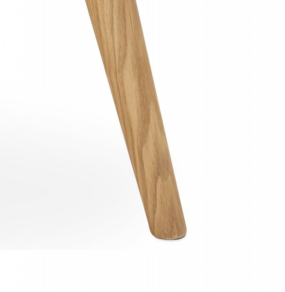 Masa rotunda lemn natur Janet 120 cm stil scandinav, MDF / picioare lemn masiv, DT00370NA - Kokoon [11]