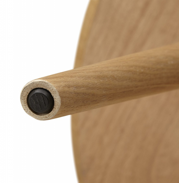Masa rotunda lemn natur Janet 120 cm stil scandinav, MDF / picioare lemn masiv, DT00370NA - Kokoon [10]