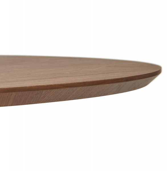 Masa rotunda nuc Janet 120 cm MDF furnir nuc / picioare lemn masiv, DT00400WA - Kokoon [6]