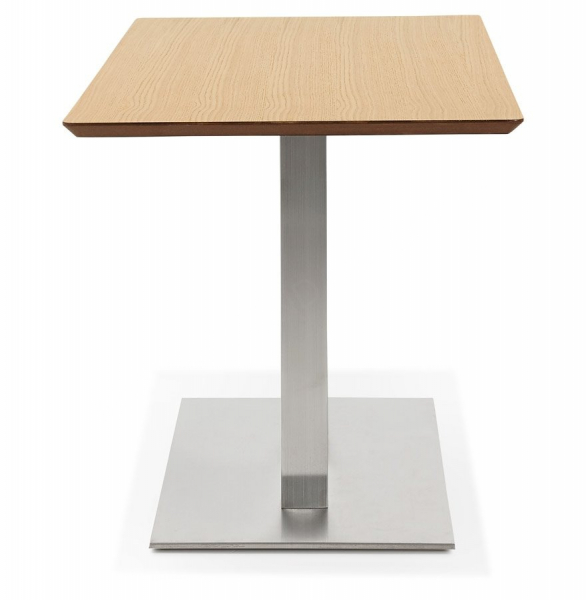 Masa dining Jock 150x70 cm MDF lemn natur / picioare otel / talpa subtire, DT00900NA - Kokoon [3]