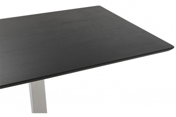 Masa dining/living Jock 150x70 cm MDF negru / picioare otel / talpa subtire, DT00890BL - Kokoon [4]