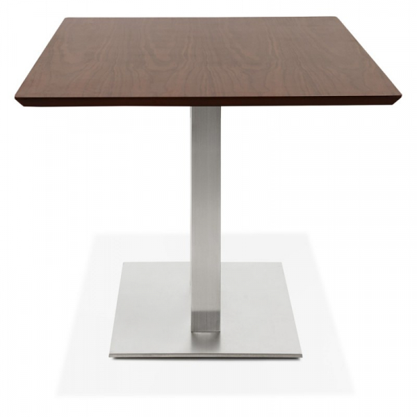 Masa dining Jock 150x70 cm MDF nuc / picioare otel / talpa subtire, DT00880WA - Kokoon [2]
