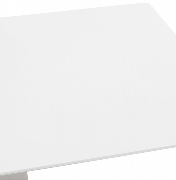 Masa dining alba Jock 180x90 cm MDF alb / picioare otel / talpa subtire, DT00910WH - Kokoon [5]