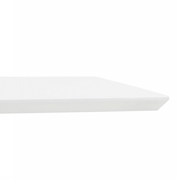 Masa dining alba Jock 180x90 cm MDF alb / picioare otel / talpa subtire, DT00910WH - Kokoon [4]