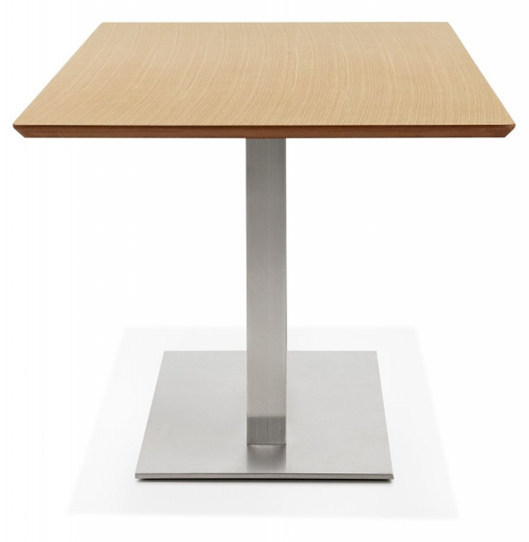 Masa de design Jock 180x90 cm MDF lemn natur / picioare otel / talpa subtire, DT00940NA - Kokoon [3]