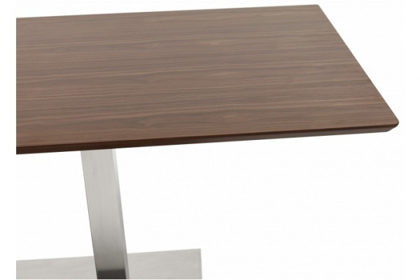 Masa de design Jock 180x90 cm MDF nuc / picioare otel / talpa subtire, DT00920WA - Kokoon [4]