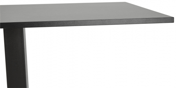 Masa de dining/living neagra Hugo 160x80 cm stil industrial / picioare negre metal, DT00780BL - Kokoon [5]