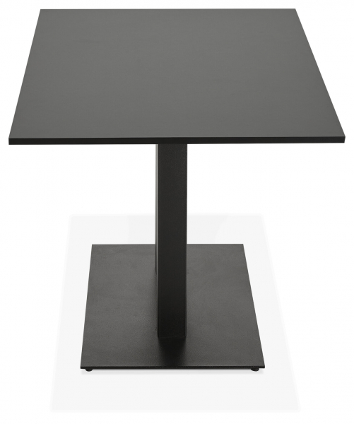 Masa de dining/living neagra Hugo 160x80 cm stil industrial / picioare negre metal, DT00780BL - Kokoon [3]
