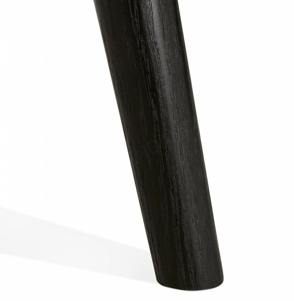 Masa rotunda dining neagra Janet 120 cm blat MDF lemn negru, picioare negre lemn masiv, DT00990BL - Kokoon [7]