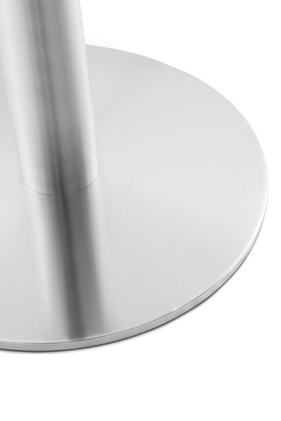 Masa rotunda living Venla 90 cm MDF alb, picior central otel talpa subtire, DT00740WH - Kokoon [4]